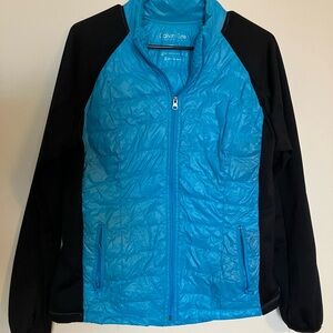 Calvin Klein Blue and Black Down Jacket
